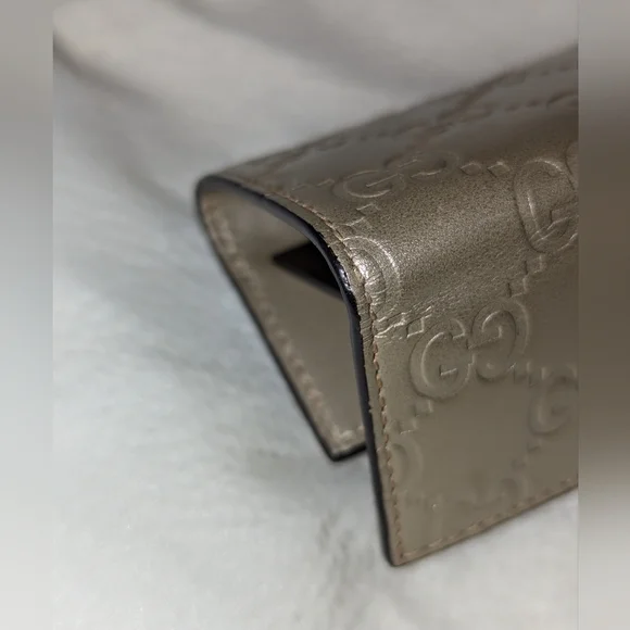 GUCCI Guccissima Leather 6 Rings Key Case Ribbon Gold GG Logo EUC - Picture 6 of 16